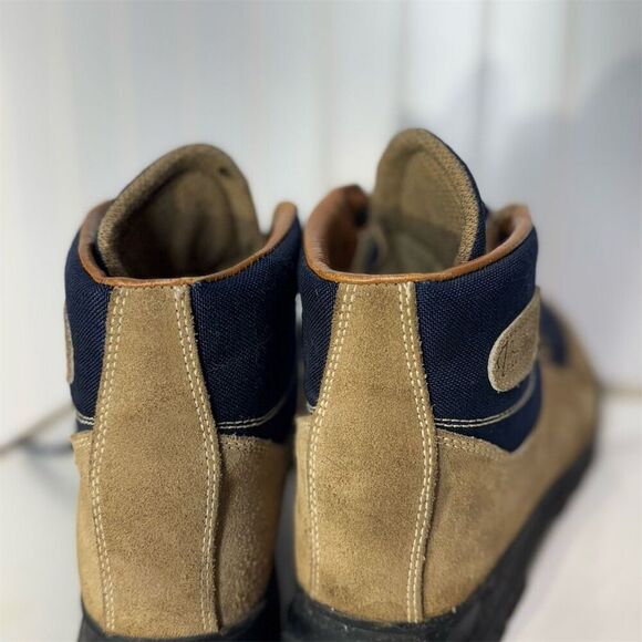 VTG Vasque Gore-Tex Hiking Boots Size 8M Suede & Canvas Made in Italy Cowhide - Picture 5 of 9